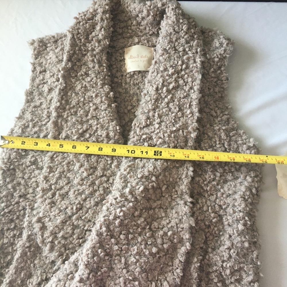 Altar’d State | nubby vest duster size extra small / tan brown - Picture 11 of 15
